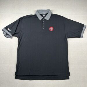 Vintage Coca Cola Vantage Shirt Mens XL Nascar Polo Combed Checker Flag Baggy